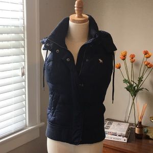 Abercrombie & Fitch Down Vest with Hood